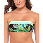 Salt + Cove | NWT | Juniors Size Large | Tropic Glo Bandeau Bikini Swim Top Black Photo 1