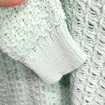 Missa Mint Green Long Sleeve Knit Boatneck‎ Beachy Ocean Sweater Size XS Green Photo 4