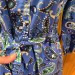 Croft & Barrow Blue Paisley Women's Dress size S Photo 3