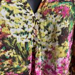 Figueroa and Flower Floral Tunic Blouse 1/2 Sleeve S Photo 3