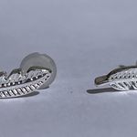 Handmade Set of Feather Wrap bracelet and matching earrings gift for bird lover Photo 0