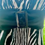 Iz Byer Black & White Belted Tank Top Photo 9