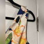 J.Crew  Sleeveless Fit & Flare Pleated Skirt Mini Dress Navy Blue Floral Size 6 Photo 4