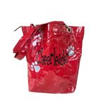 Cheerleader Red patent shiny tote bag Red Photo 2