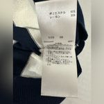 Ofuon Striped Blue Peach And White‎ Women’s Blouse Size Small Preowned Photo 5