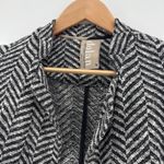Dolan Left Coast Collection Black White Herringbone Knit Blazer Medium Casual Photo 1