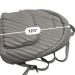 Michael Kors ERIN Gray Quilted Backpack Photo 6
