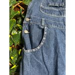 Revolt Denim Overalls with Floral Details Size 18 Blue Photo 6