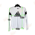 Adidas Women's Favorites Sweatshirt Size XS Sport White W/Black Logo Photo 4