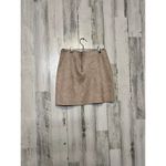 Kendall + Kylie Faux Suede Rose Tan Mini Skirt | Soft Zip-Back Style – Size XS Photo 1