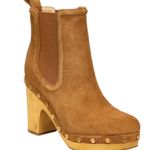 Veronica Beard NWT Decker Studded Suede Clog Ankle Boots in Hazelwood Photo 1