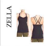 Zella  Jewel Strappy Back Workout Tank Built In Bra Size Medium Photo 1