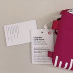 Lululemon NWT Clippable Card Pouch Passionate & White Wordmark Photo 7