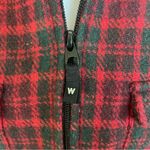 Woolrich Vintage  Women's Red & Black Plaid Wool Blend Full-Zip Jacket Photo 4