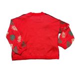 Ugly Christmas Sweater Women's XXL Red Flamingo Parrot Tropical Holiday Knit Photo 1