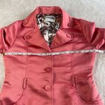 Charlotte Russe Coat Jacket Womens Size M Coral Button Up Long Sleeve Pockets Photo 4