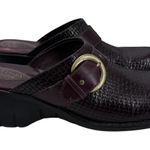 Clarks  Artisan Womens 8‎ M Brown Leather Buckle Clogs Photo 0