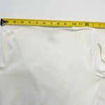 Forever 21 Long Sleeve Bodysuit Deep V-Neck Ribbed White Photo 4