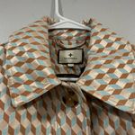 TUCKERNUCK Blue Brown Geo Ocean Spray Sleeveless Cheyenne NWT Size XL Tan Photo 4