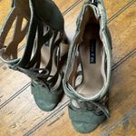 Parker & Sky Parker and‎ Sky green suede strapping heels so cute Photo 1