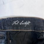 White House | Black Market Blanc Denim Jean Shorts Dark Wash Tab Leg Size 00* LG Photo 8