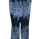 Jessica Simpson Pants Blue Indigo Floral Wide Leg Palazzo Pants Women's 1X New Photo 4