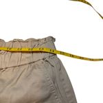 Banana Republic  Paperbag High Rise Cuffed Shorts Size 8 Khaki Tan Button Fly EUC Photo 4