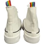 Madden Girl Steve Madden Winnona Women's White High Top Pride LUGG Platform Sneakers Shoes 8 Photo 3