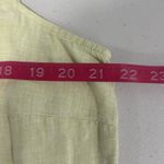 J.Jill Light Yellow Green 100% Linen Sleeveless Dress Women's Size‎ Large L Photo 7