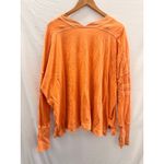 Free People  Movement All Star Layer‎ Sweater Orange Grove Small Cozy Fall Photo 2