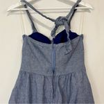 Ruby Rox  Women’s Denim Halter Button Front Mini Dress Blue Size 3 Cute Girly Photo 5