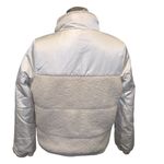 Cream Puffer Coat size medium 8/10 FLAW Photo 2