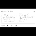 Alice + Olivia  AO x Fabfitfun Duffel Bag - Daisy Print Photo 1