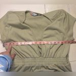 Free People  FP Beach Rita One Piece Jumpsuit Size Large Terry Cloth Green Photo 4