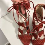 Revolve  RAYE Libby Heels Suede Woven Strap Size 7.5 Photo 9