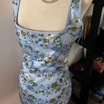 Blue sequence flower dress size medium Photo 0
