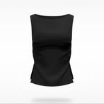 Peppermayo  Boatneck Sleeveless Buckle Blouse Photo 1