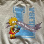 The Simpsons Vintage the Simpson Lisa A+++ student crewneck sweatshirt Matt Groening size S/M Photo 6