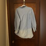 Free People Blue Cool & Clean Oversized Tunic Shirt Size S Photo 3