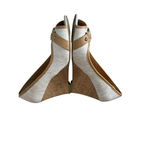 Tommy Hilfiger Peep Toe Cork Wedge Slides with Gold Plated Logo Women’s Size 7 Photo 5