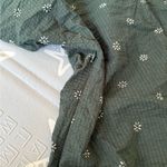 Madewell  Voile Puff-Sleeve Top in Floral Green Size 2 Photo 6