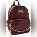 Playboy  Maroon Backpack with Gold Details Photo 2