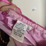 Scala Vintage Y2K  Silk Beaded Formal Prom Gown Sz XS in Pink‎ Open Low Back Photo 6