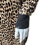 Betsey Johnson  Nightgown Womens Medium Brown‎ Black Leopard Cheetah Sleep Shirt Photo 5