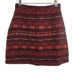 Eva Franco A Line Mini Skirt Patterned Size 2 New Photo 3