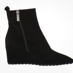 Anne Klein Black Wedge Boots Size 6 Photo 3