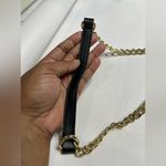 Nine West  Women’s Black beige snakeskin, faux leather handbag with Chain strap Photo 5