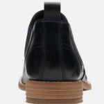 Clarks  EDENVALE PAGE BLACK LEATHER  SLIP ON CHELSEA STYLE BOOTIES Size 7 Photo 2