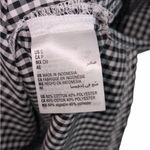 Karen Scott  Women's Black and White Gingham Button Down Shirt Size S Photo 4