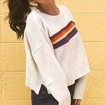 Forever 21 Rainbow Striped Sweater Photo 0